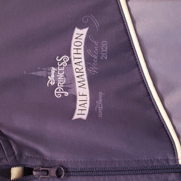 DISNEY Princess Jersey Purple Periwinkle Zip Up Half Marathon Weekend 2020 - Picture 6 of 14